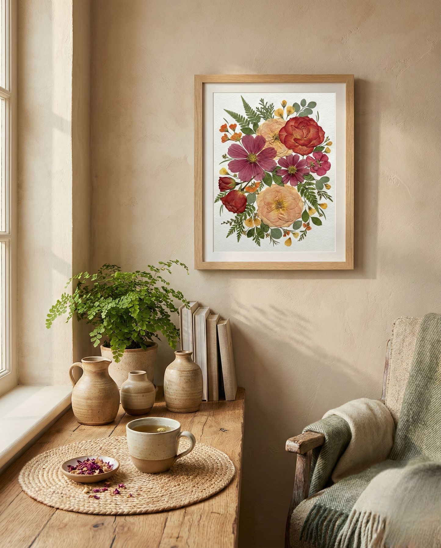 Jardin de rosés d'automne