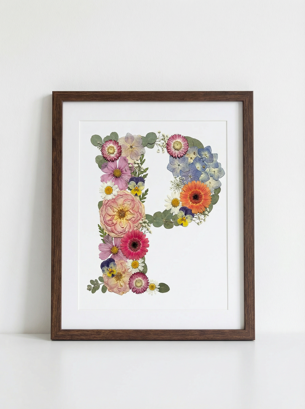 Monogramme floral personnalisé