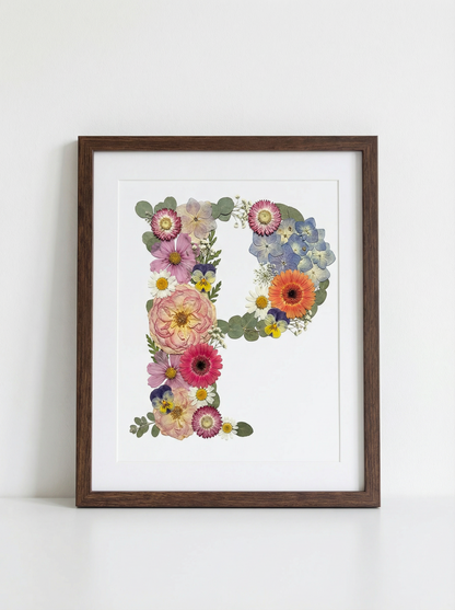 Monogramme floral personnalisé