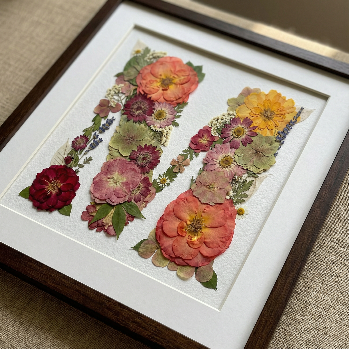 Monogramme floral personnalisé