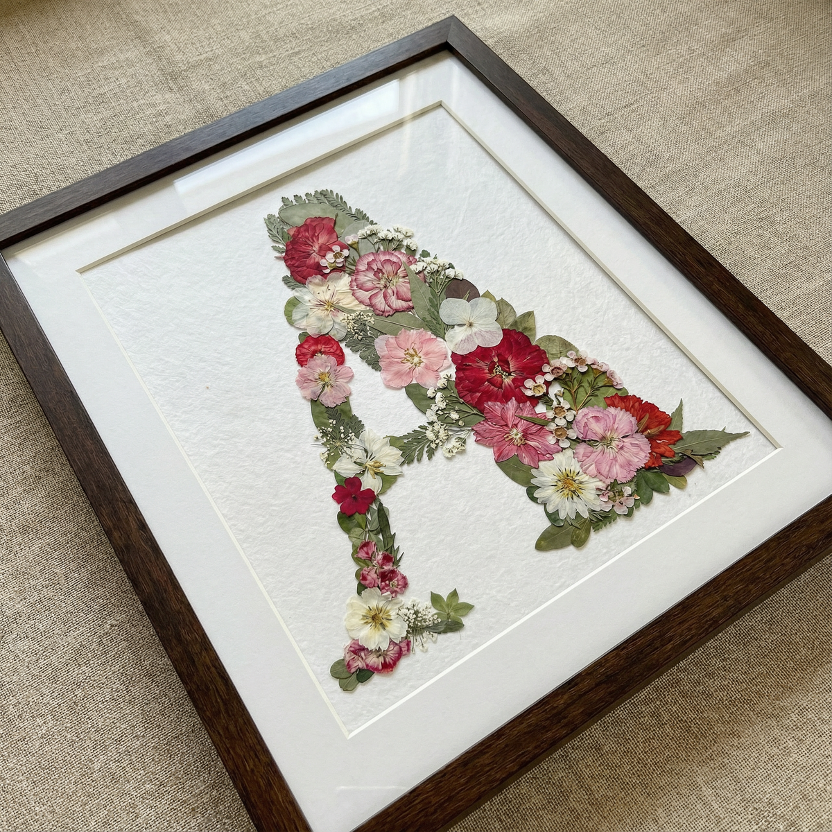Monogramme floral personnalisé