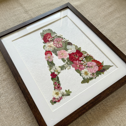 Monogramme floral personnalisé