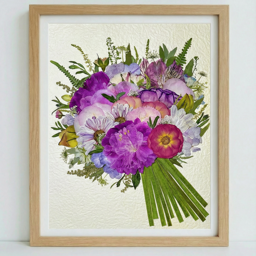 BOUQUET DE FLEURS VIOLETTES