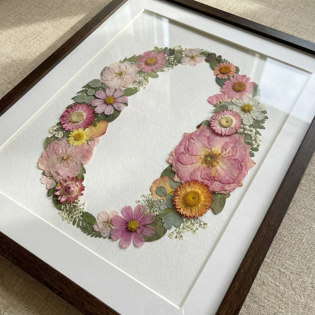 Monogramme floral personnalisé