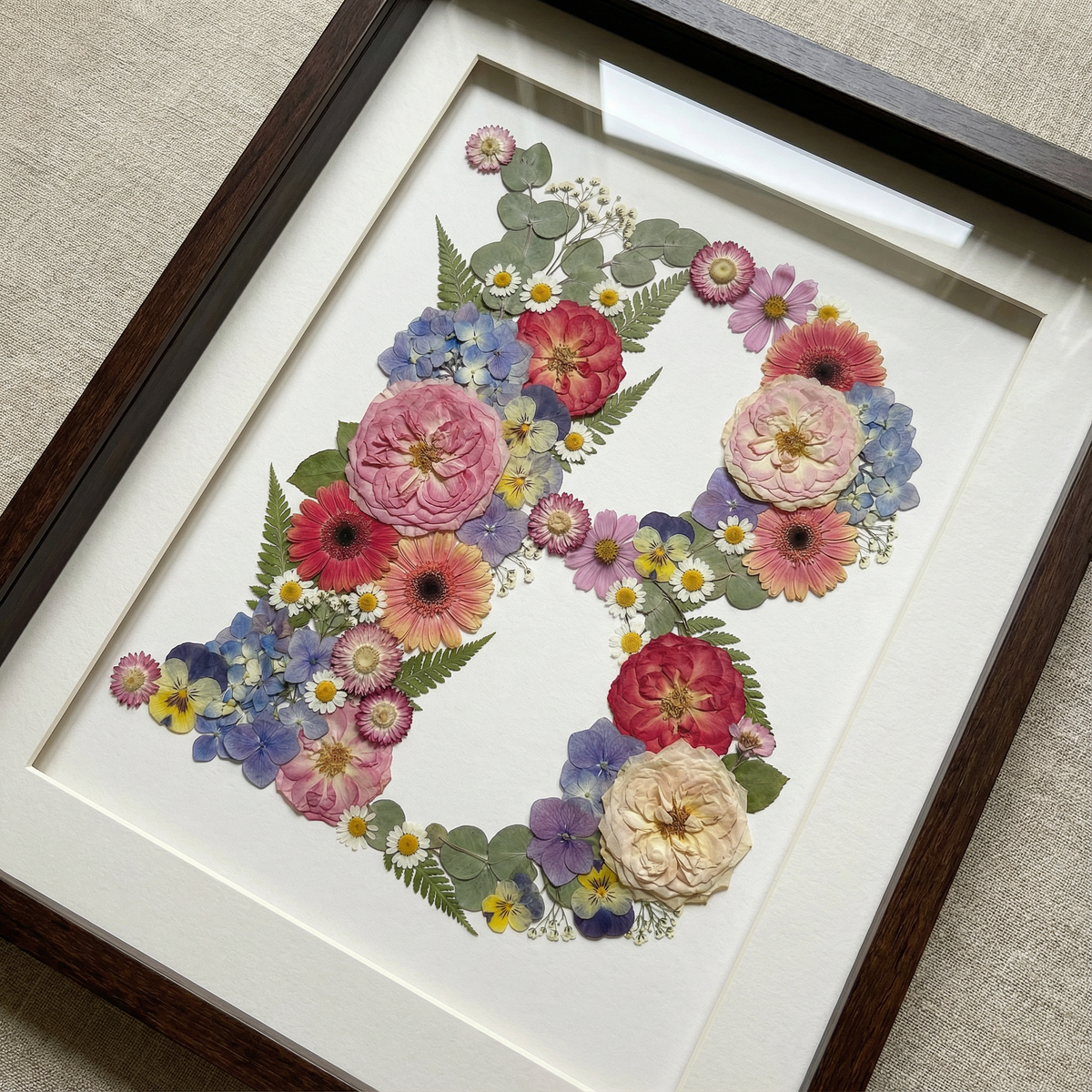 Monogramme floral personnalisé