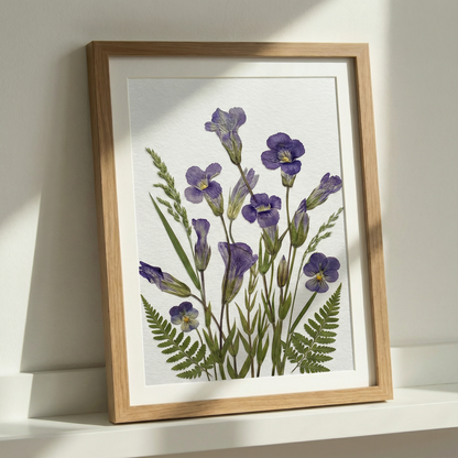 Sérénité de l'iris sauvage