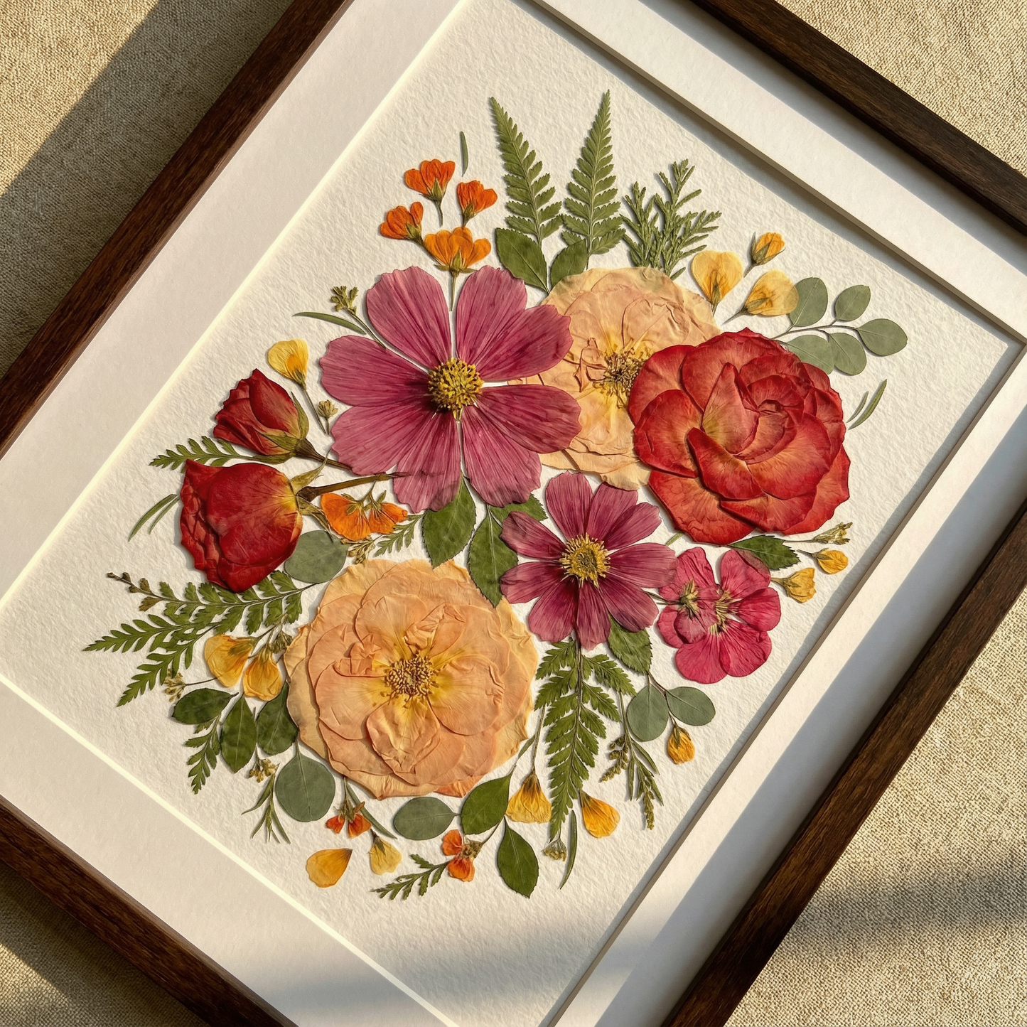 Jardin de rosés d'automne