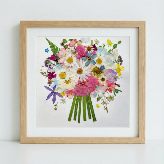 BOUQUET DE FLEURS 8 x 8 - ROSE