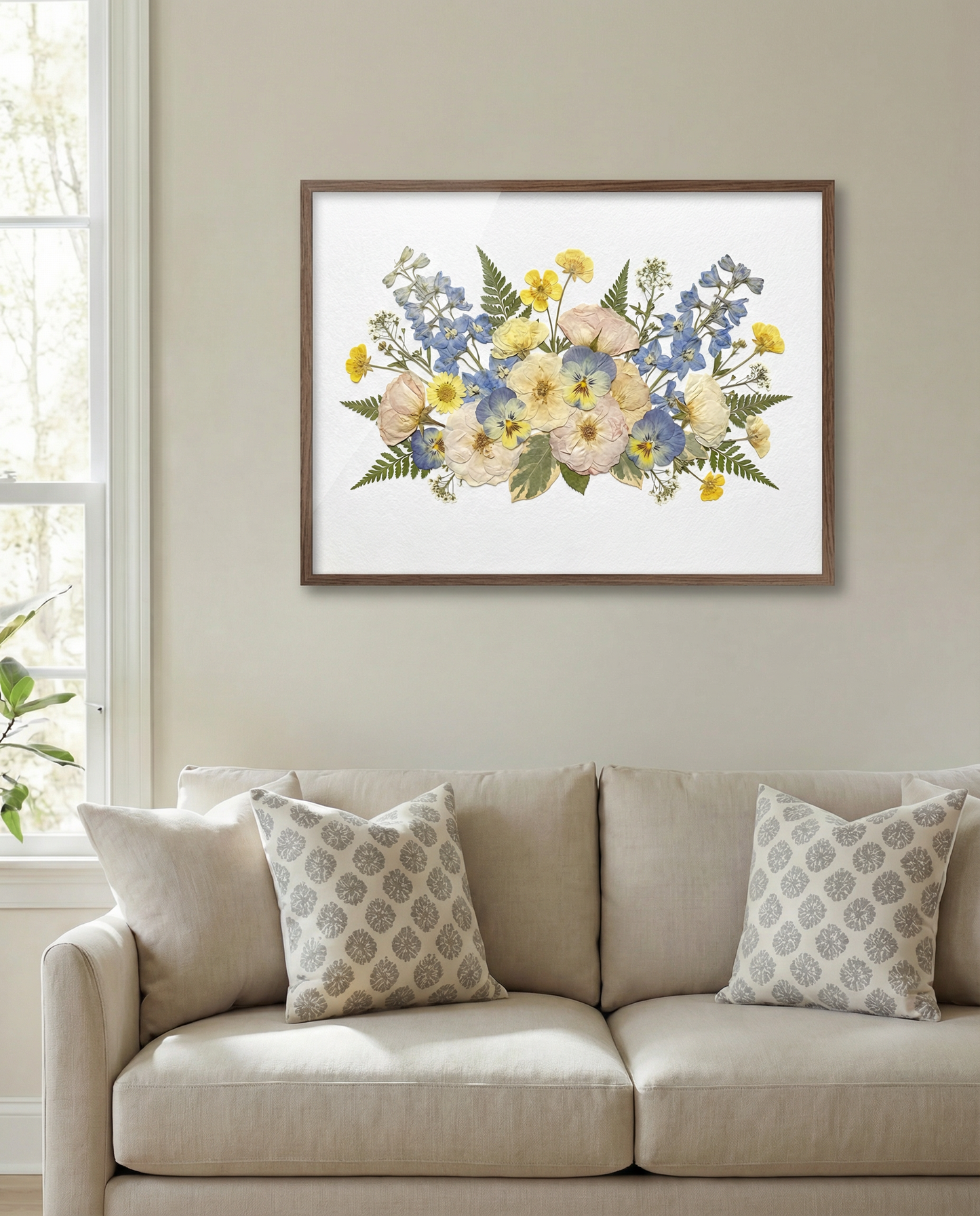 Harmonie des jacinthes et des boutons d'or