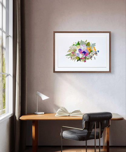 Couronne de fleurs 12,5 x 17