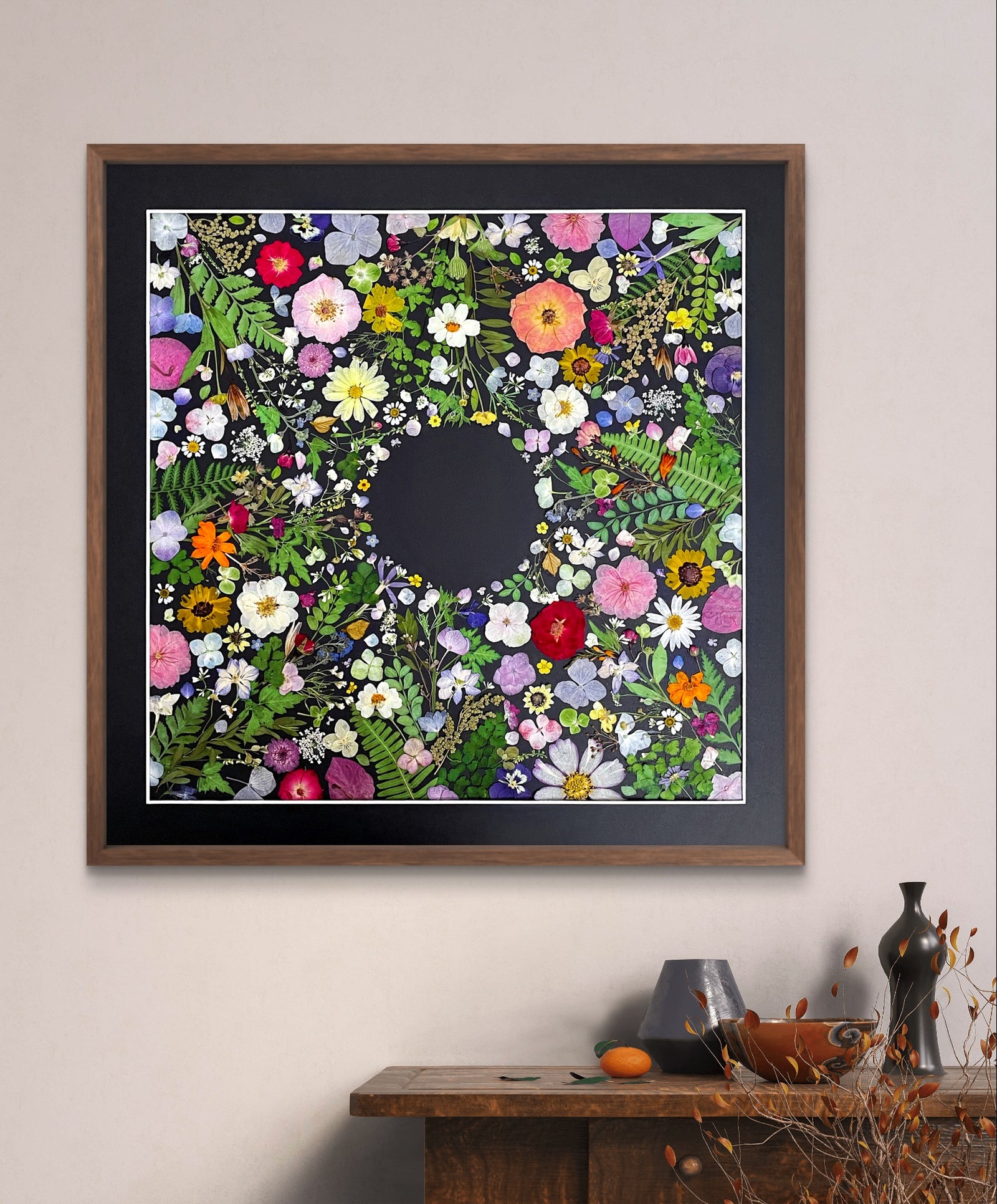 JARDIN DE FLEURS - NOIR