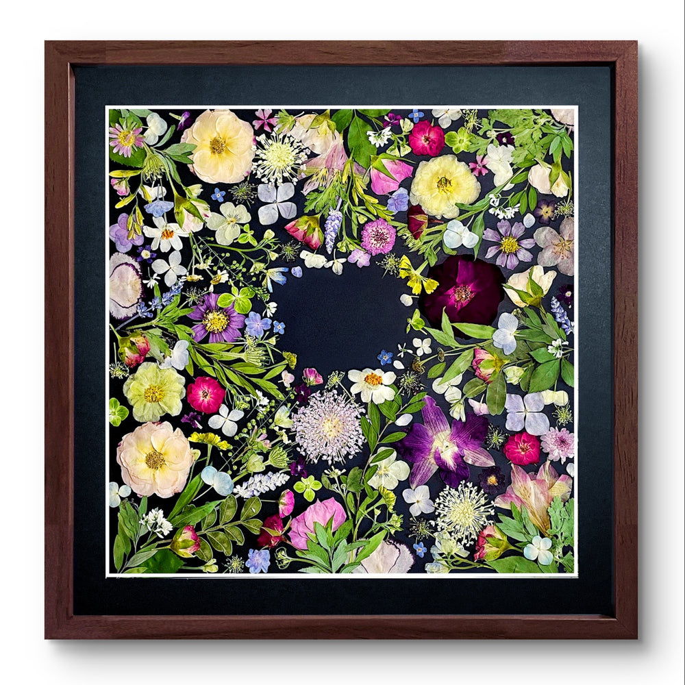 Couronne de fleurs de la nature