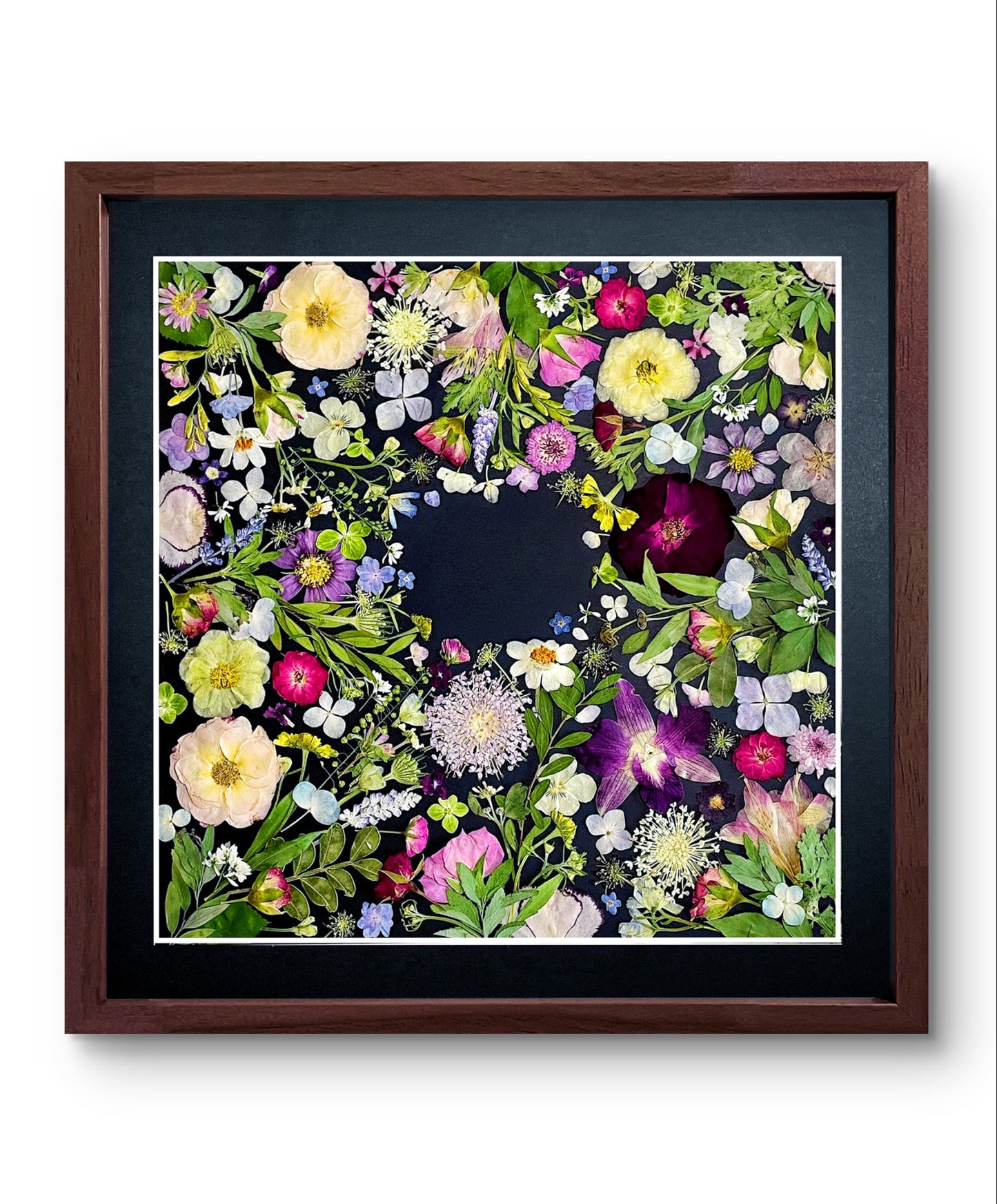 Couronne de fleurs de la nature