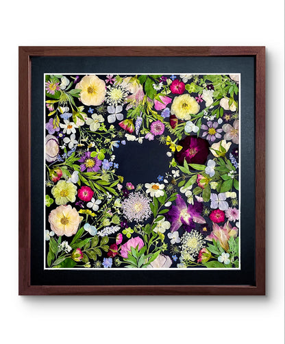 Couronne de fleurs de la nature