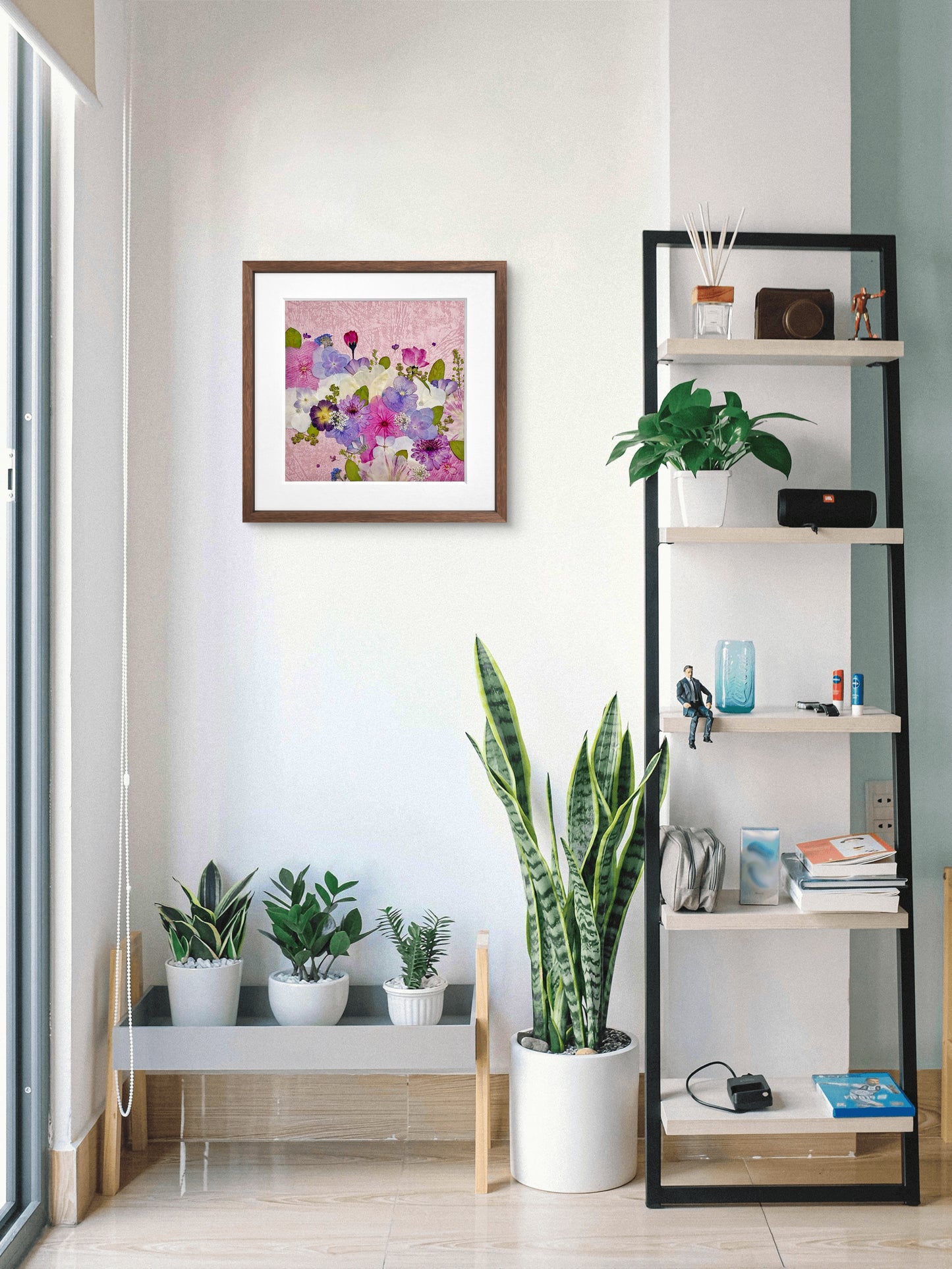 Pont fleuri 10 x 10 - Rose