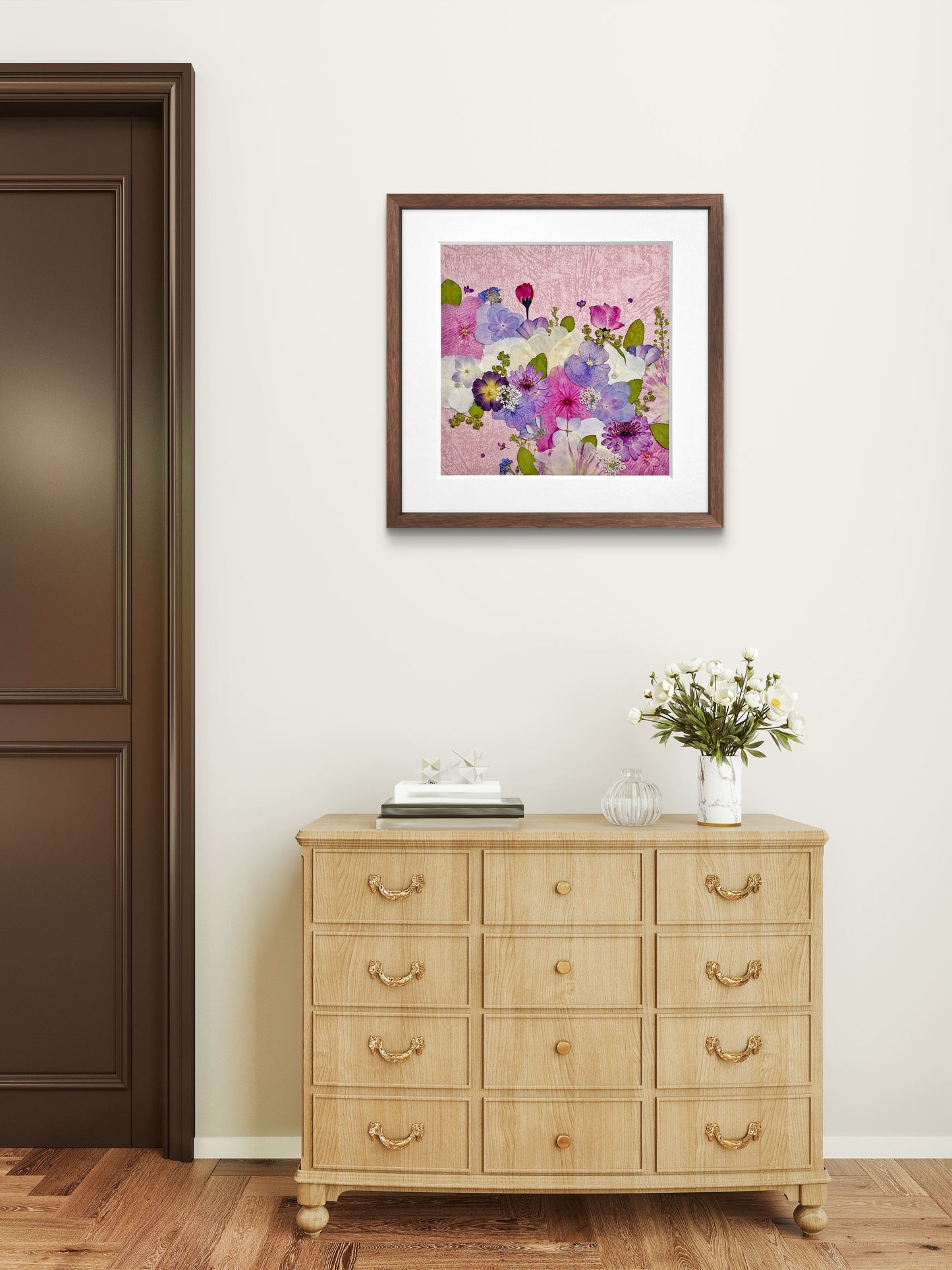 Pont fleuri 10 x 10 - Rose