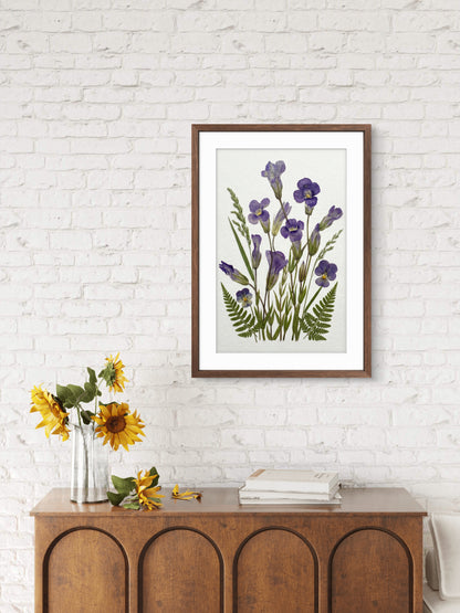 Sérénité de l'iris sauvage