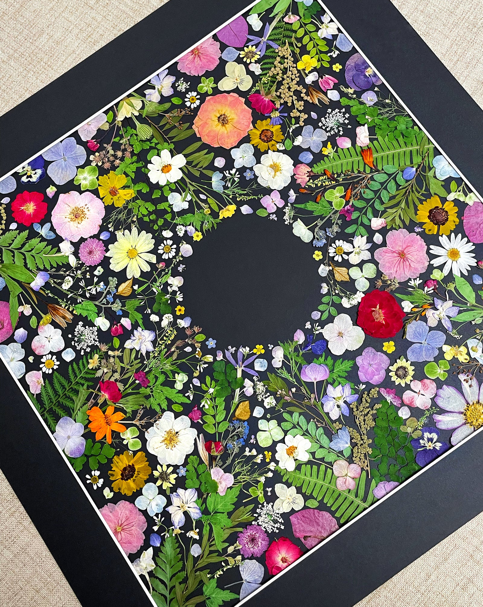 JARDIN DE FLEURS - NOIR