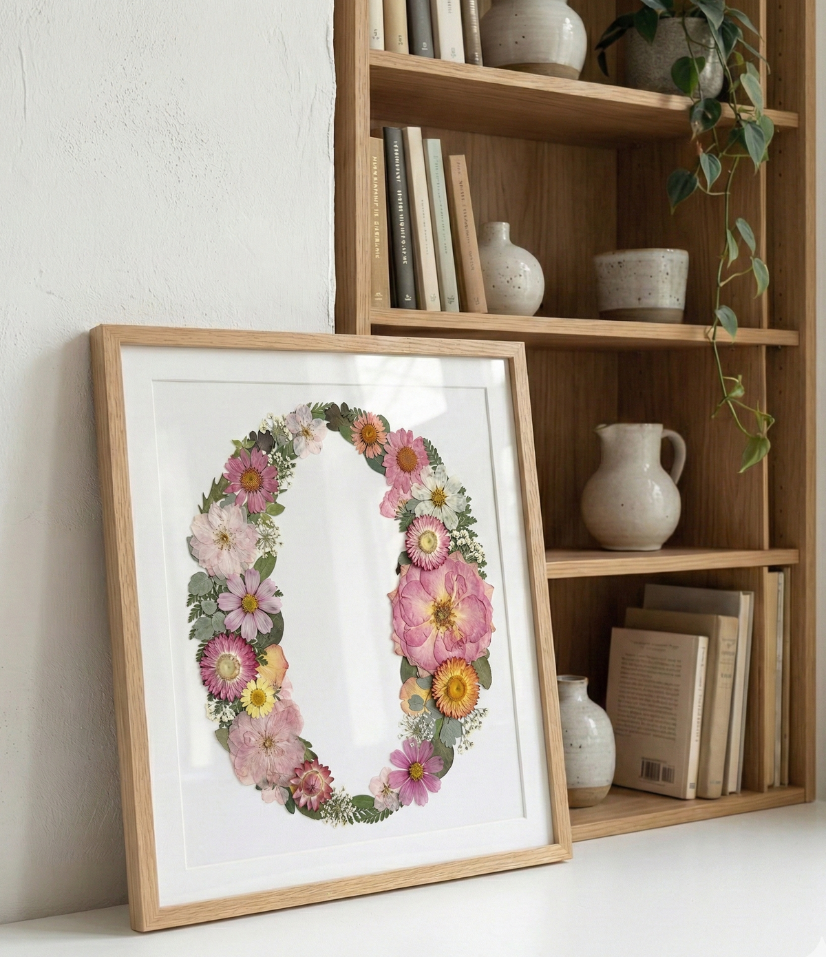Monogramme floral personnalisé