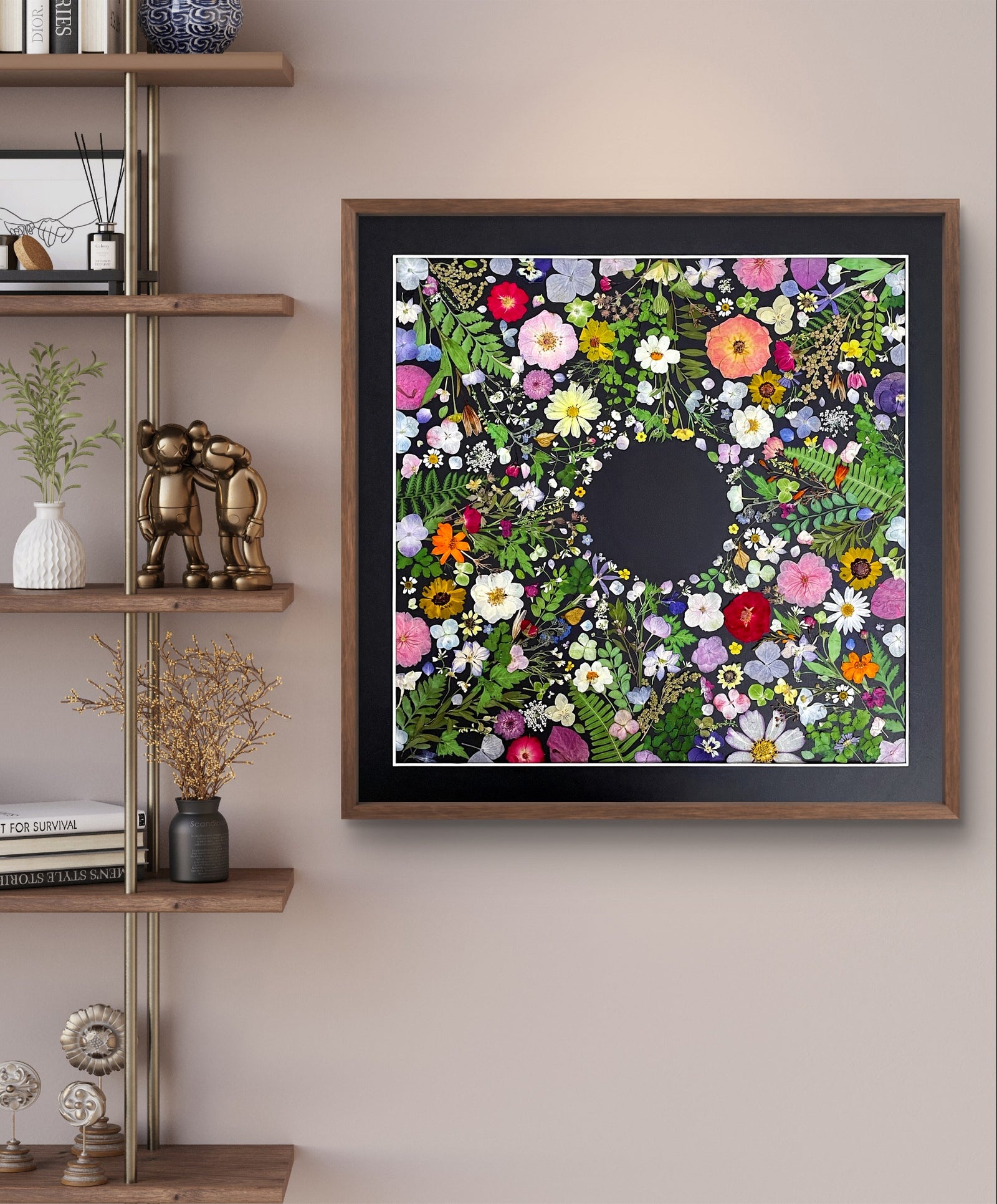 JARDIN DE FLEURS - NOIR
