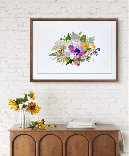 Couronne de fleurs 12,5 x 17