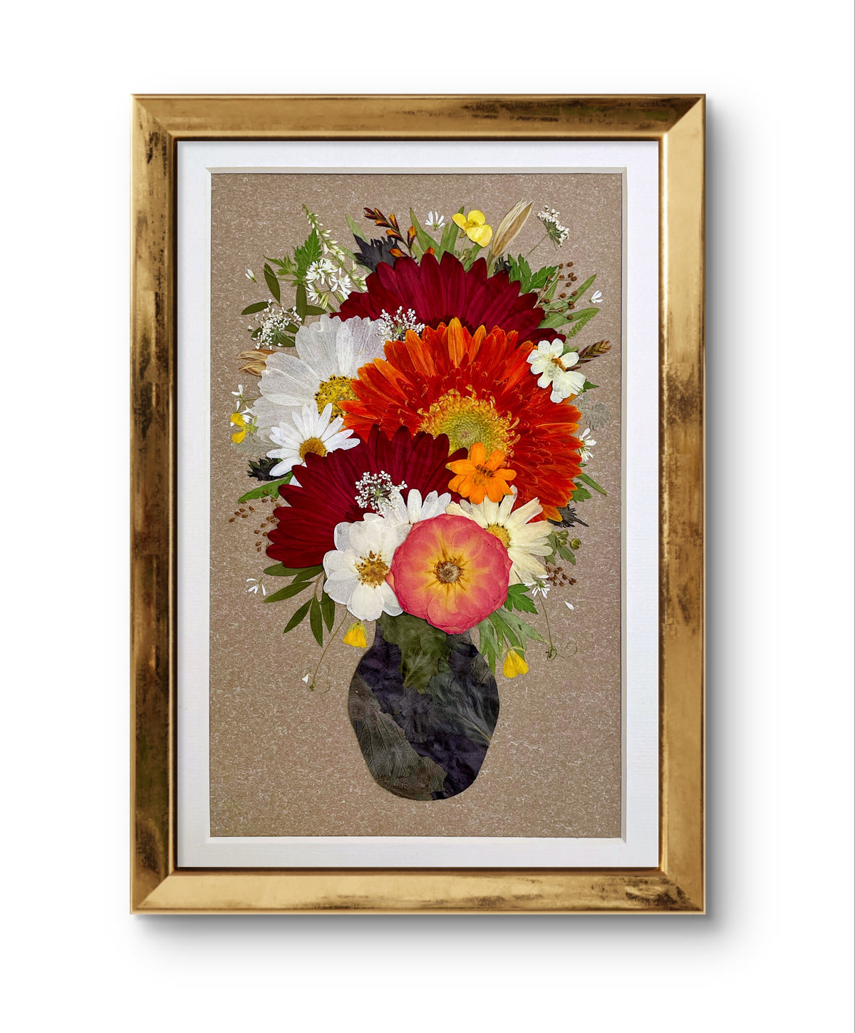 Cadre vintage - Fleur dans un vase
