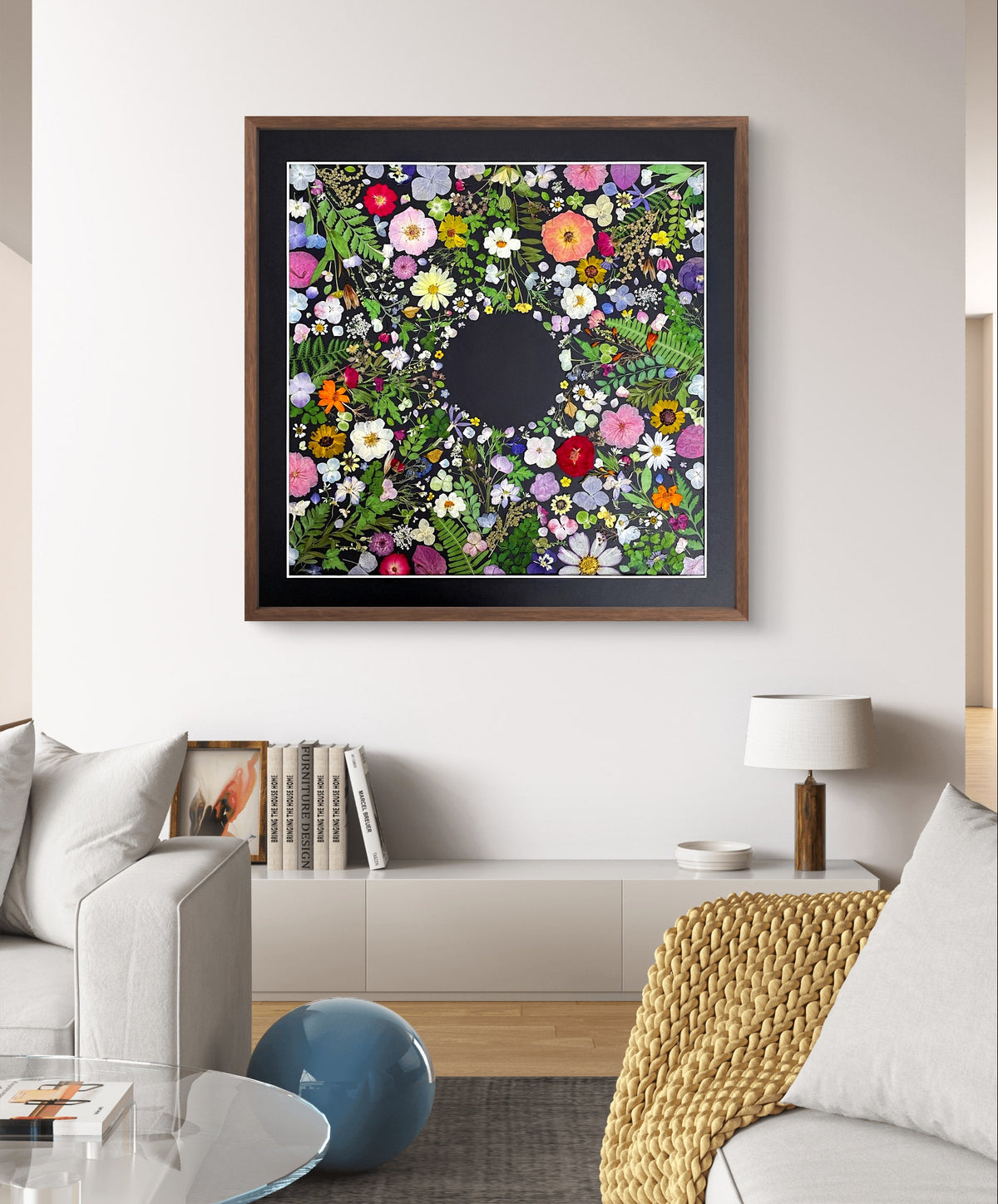 JARDIN DE FLEURS - NOIR