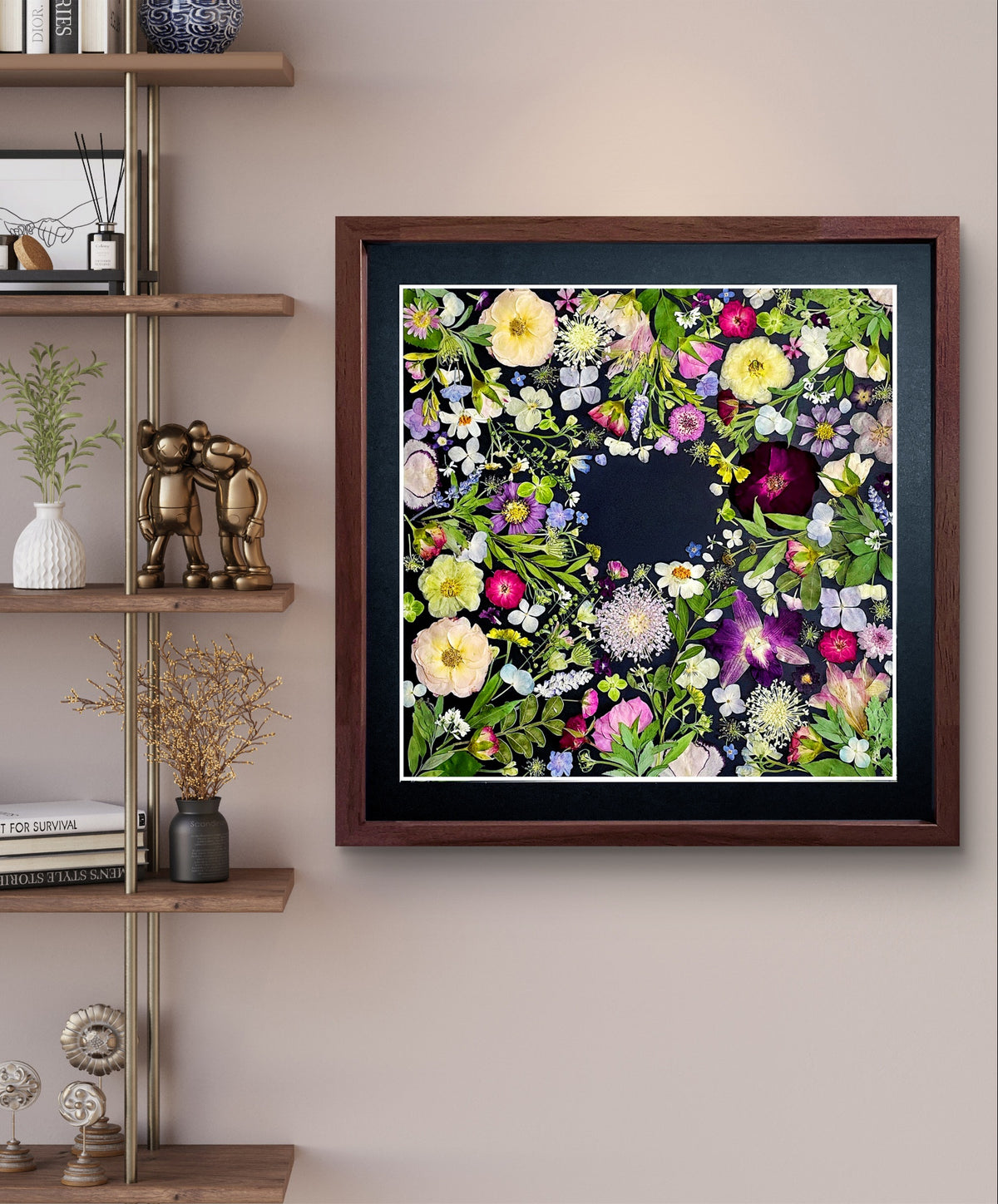 Couronne de fleurs de la nature