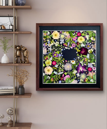 Couronne de fleurs de la nature