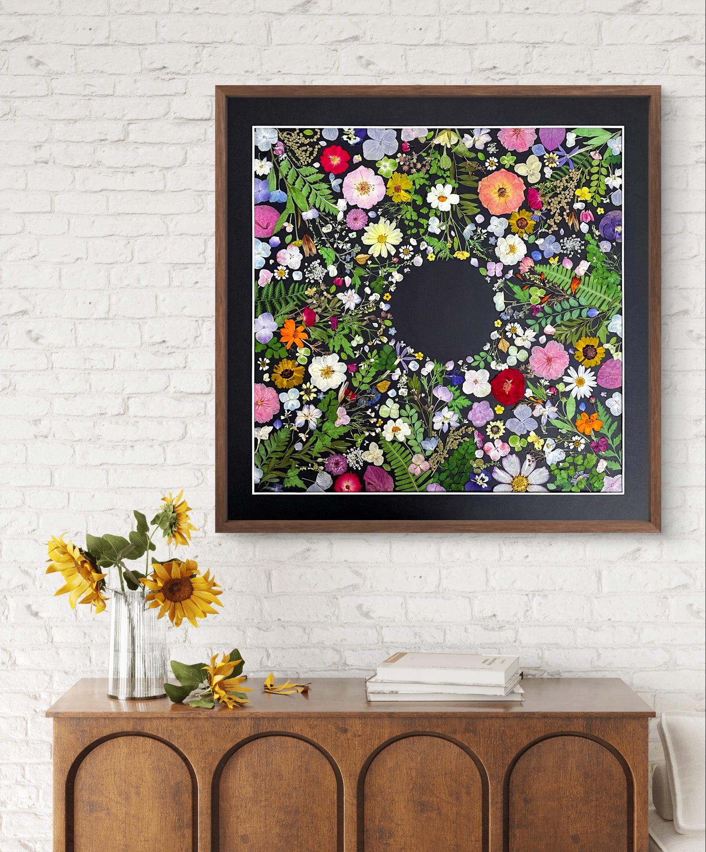 Couronne de fleurs de la nature