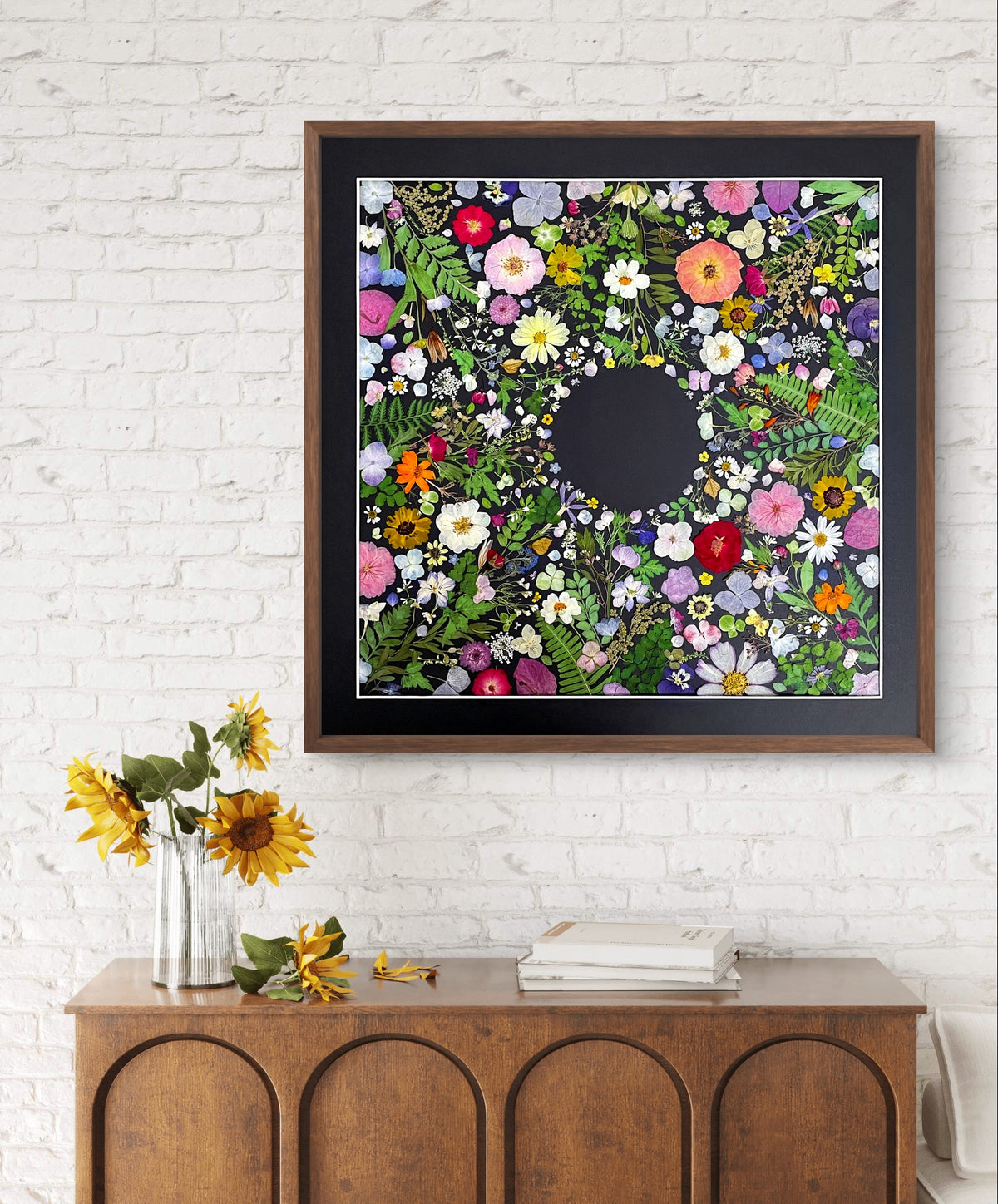 Couronne de fleurs de la nature