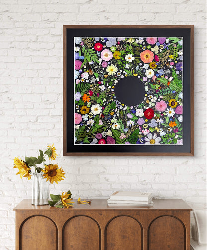 Couronne de fleurs de la nature