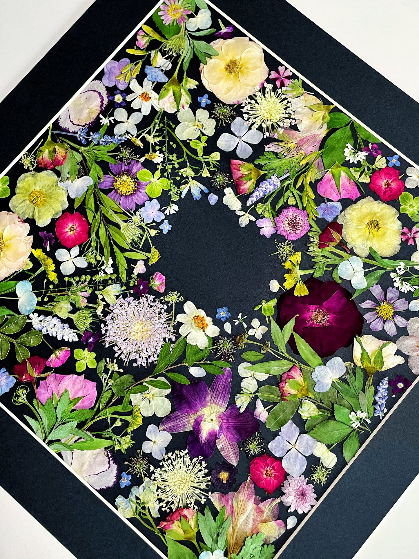 Couronne de fleurs de la nature