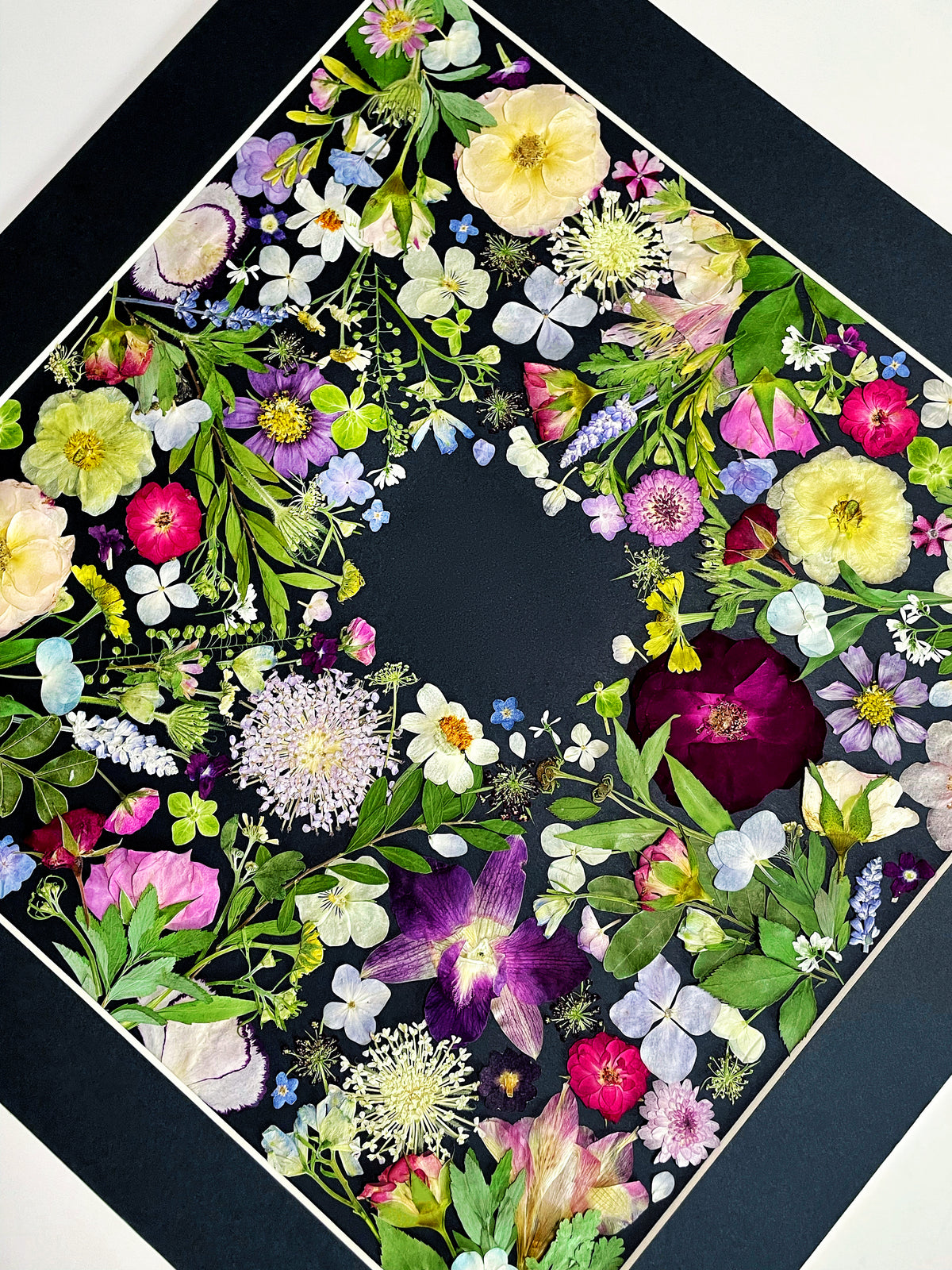 Couronne de fleurs de la nature