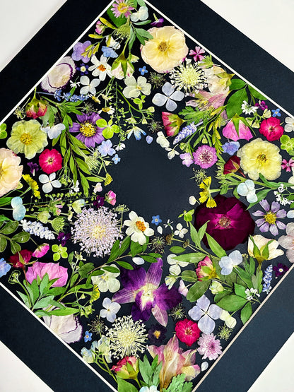 Couronne de fleurs de la nature