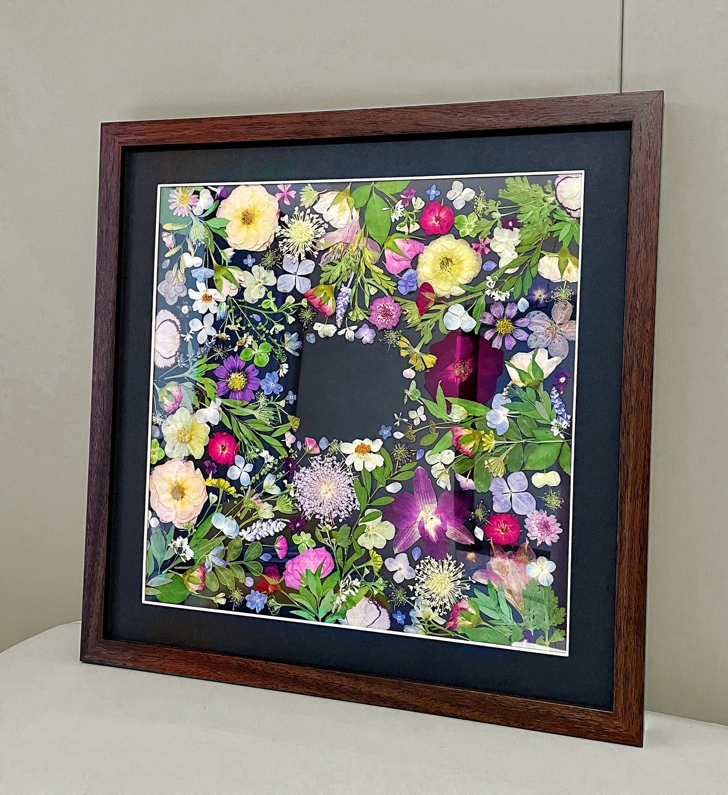 Couronne de fleurs de la nature