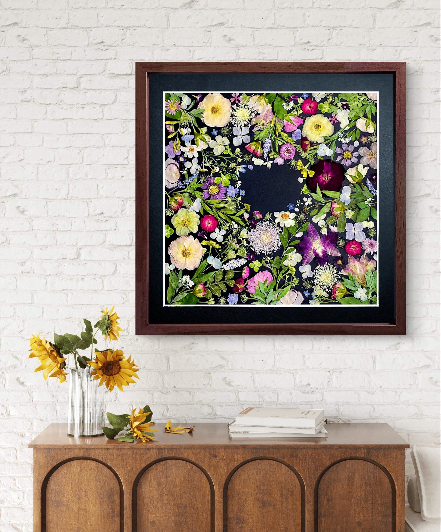 Couronne de fleurs de la nature