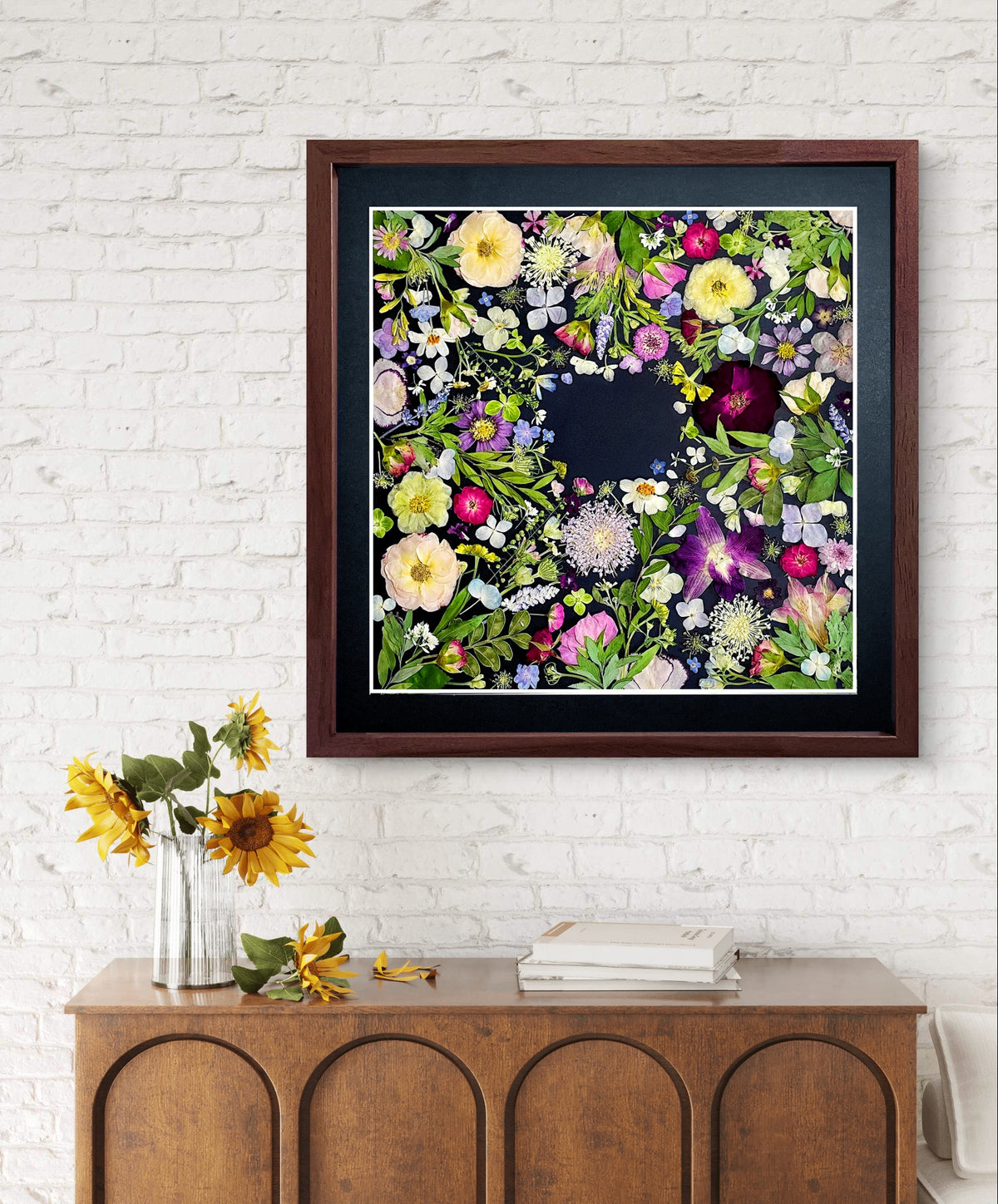 Couronne de fleurs de la nature