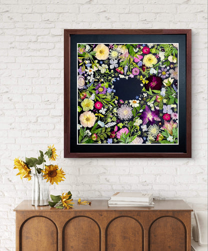 Couronne de fleurs de la nature