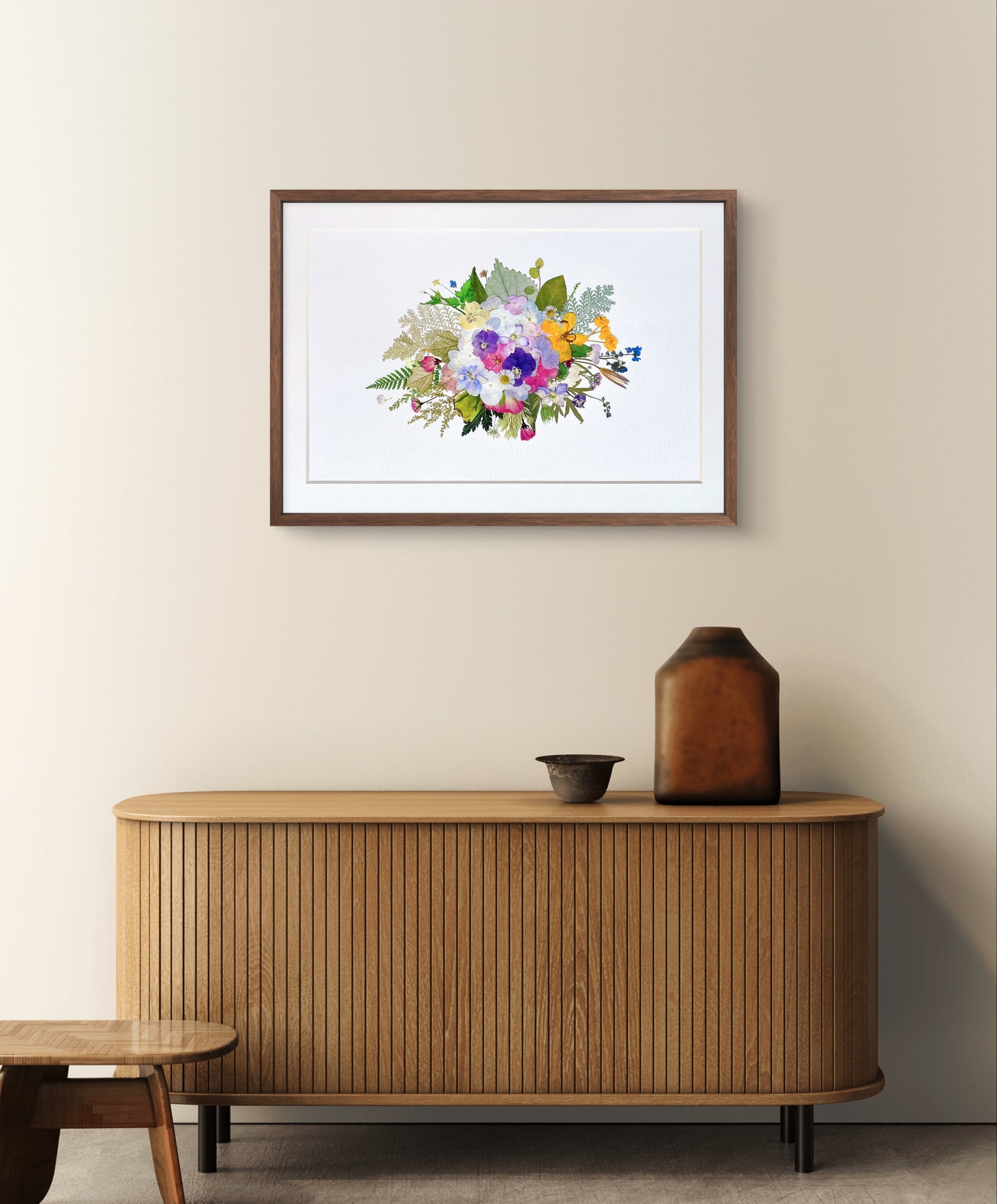 Couronne de fleurs 12,5 x 17