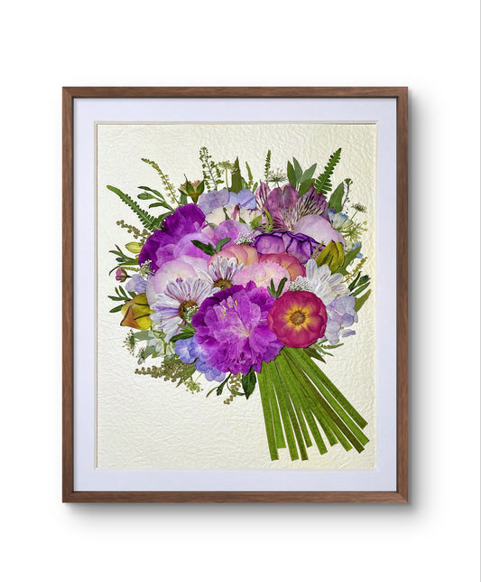 BOUQUET DE FLEURS VIOLETTES