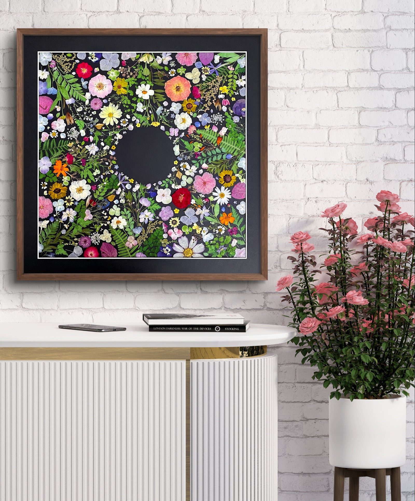 JARDIN DE FLEURS - NOIR