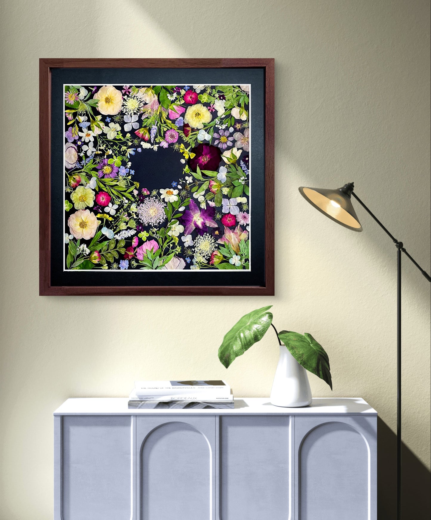 Couronne de fleurs de la nature