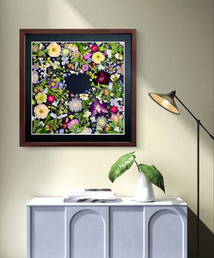 Couronne de fleurs de la nature