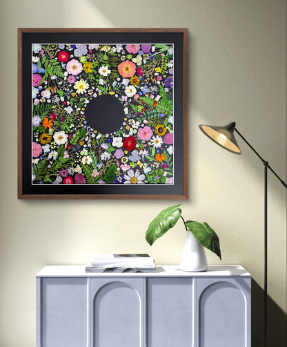 Couronne de fleurs de la nature