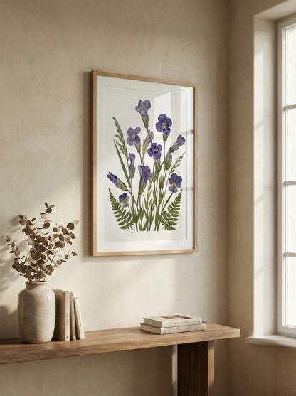 Sérénité de l'iris sauvage