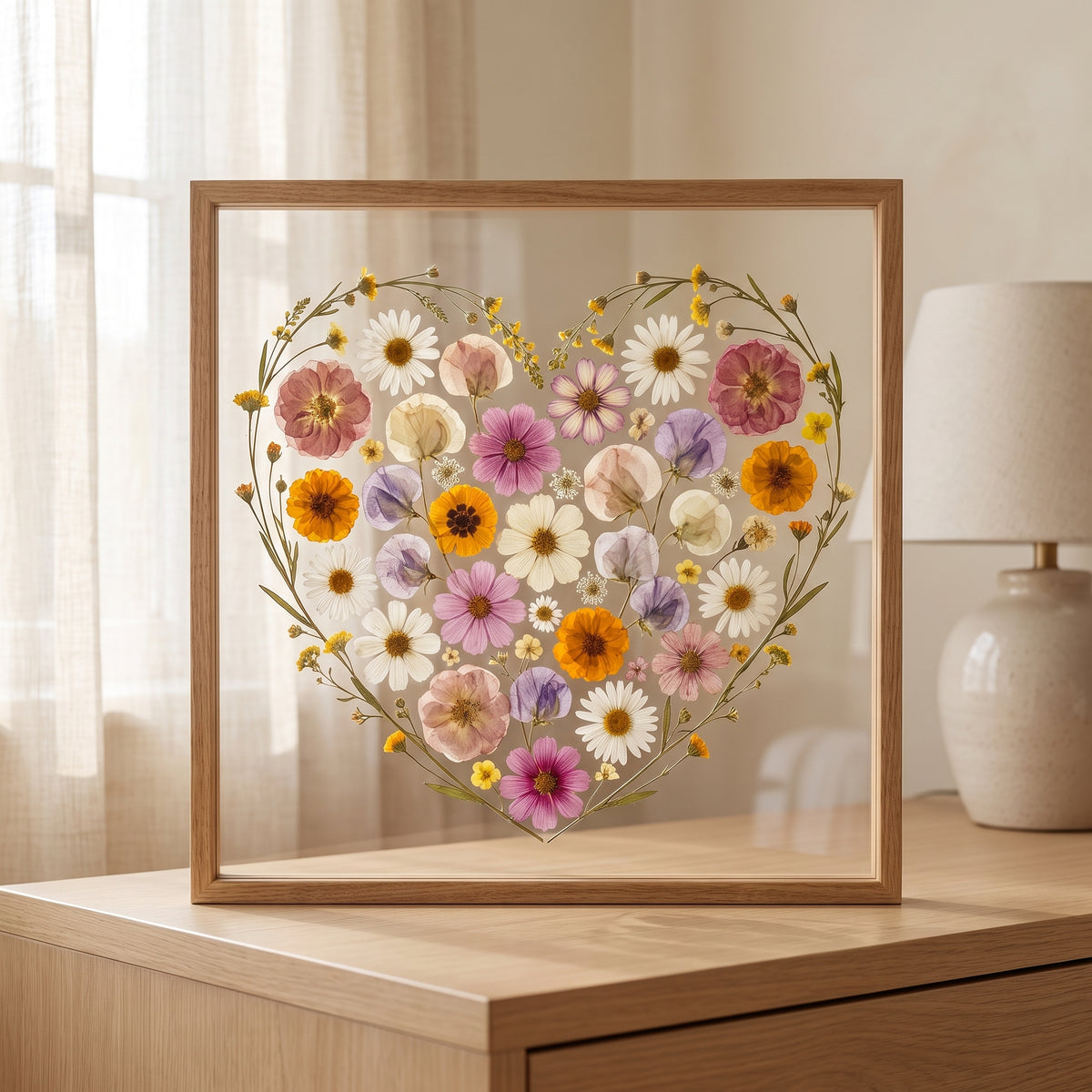 Two Birth Flowers, One Heart