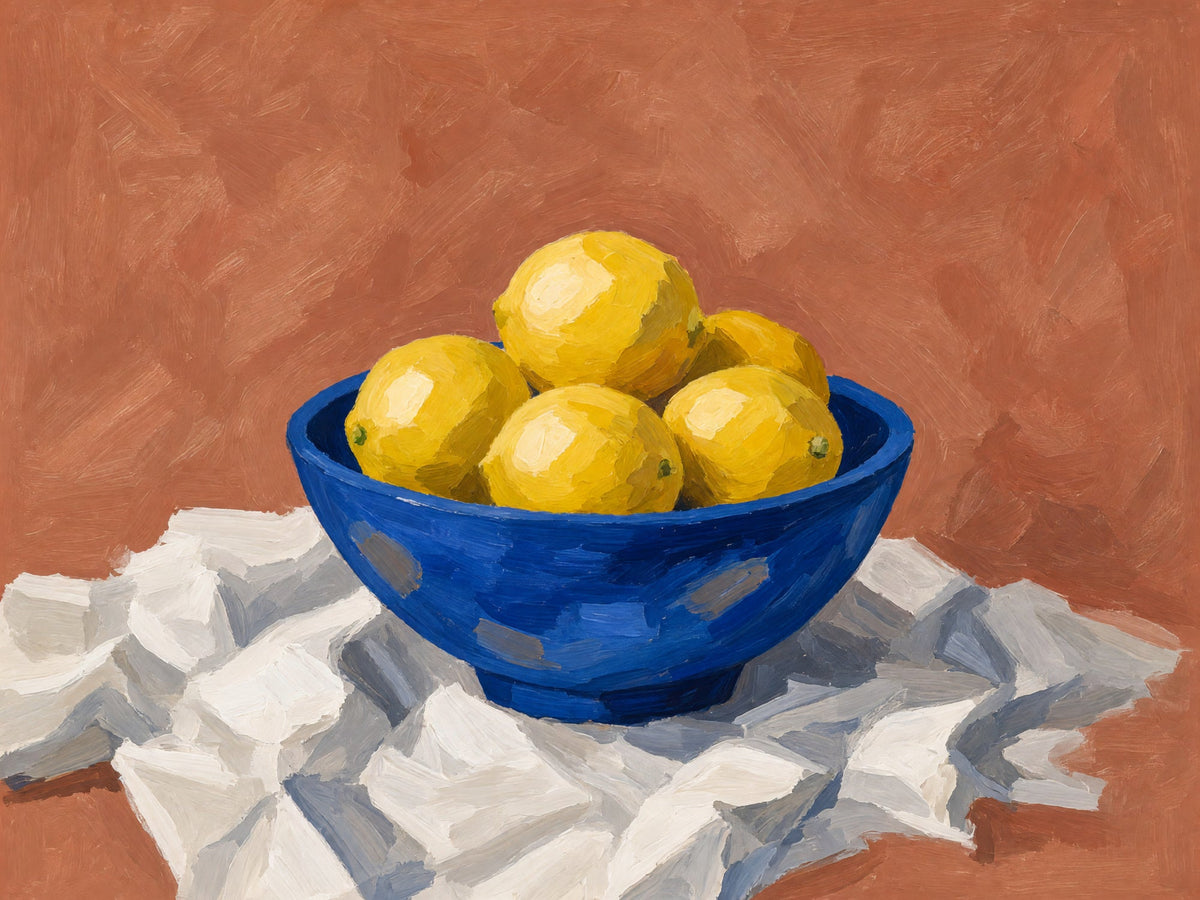 Lemon Linen – Modern Still Life