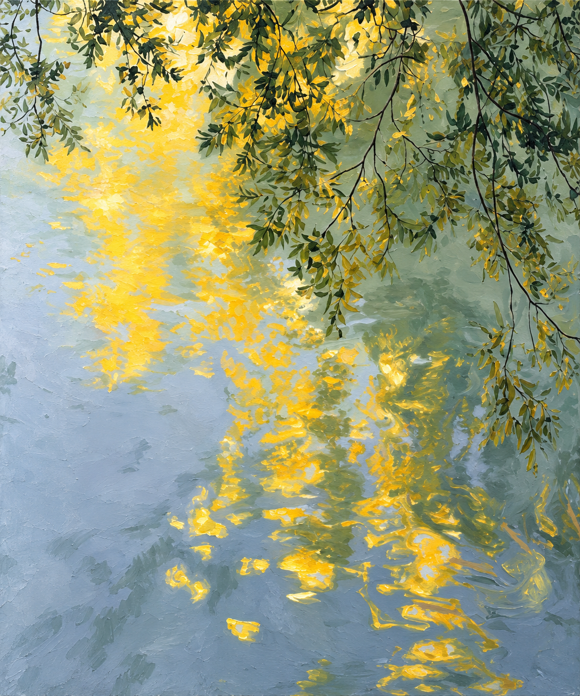 Golden Canopy — Sunlit Reflections