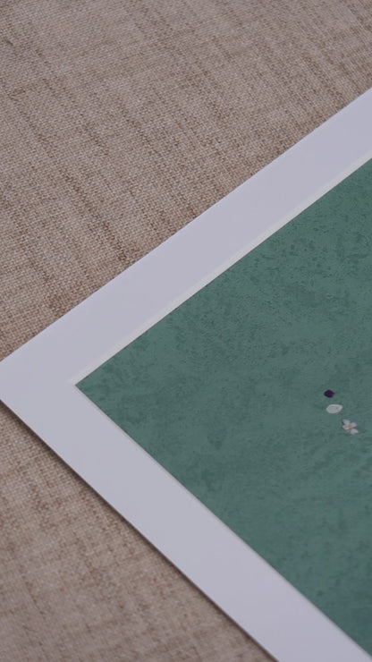 Œuvre d'art réalisée avec de véritables pétales de fleurs - Papillon